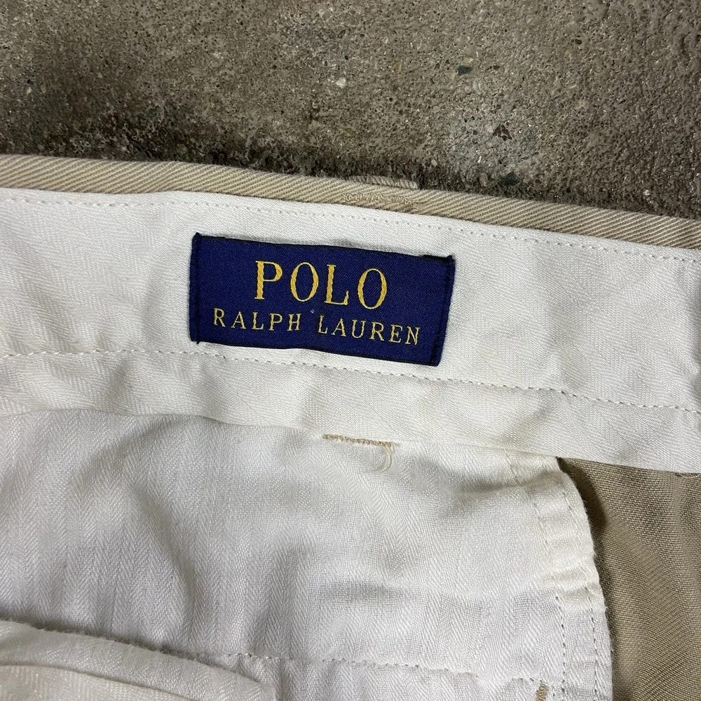 Polo‎ Ralph Lauren Chino Shorts Size 40 Beige Relaxed Fit Casual Wear Pony Logo